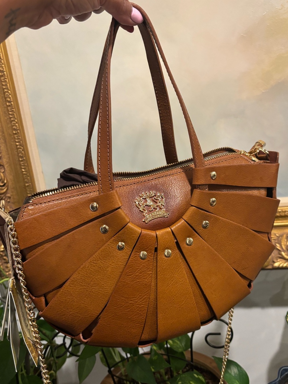 LUCOLENA DI PRATSI Italian Leather Bag + Dust Bag